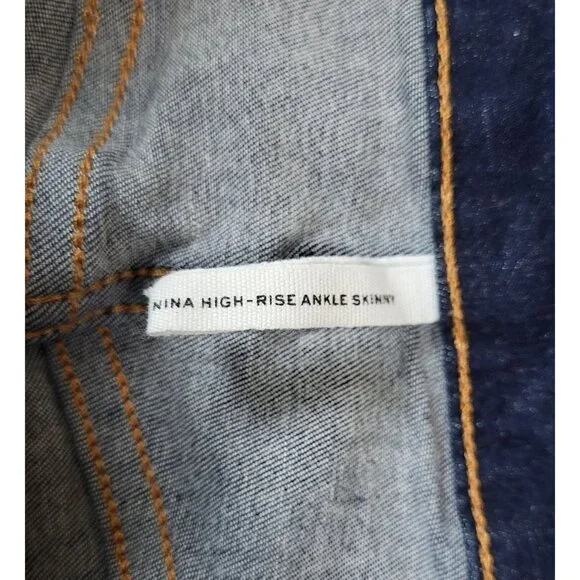 Rag & Bone Nina High Waist Ankle Skinny Jeans In Carmen Size 28 - Picture 7 of 8